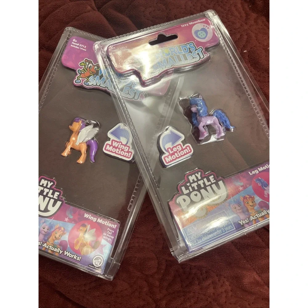 Unopened Set Of 2 World's Smallest MY LITTLE PONY Mini Figures MLP‎ Pipp & Izzy